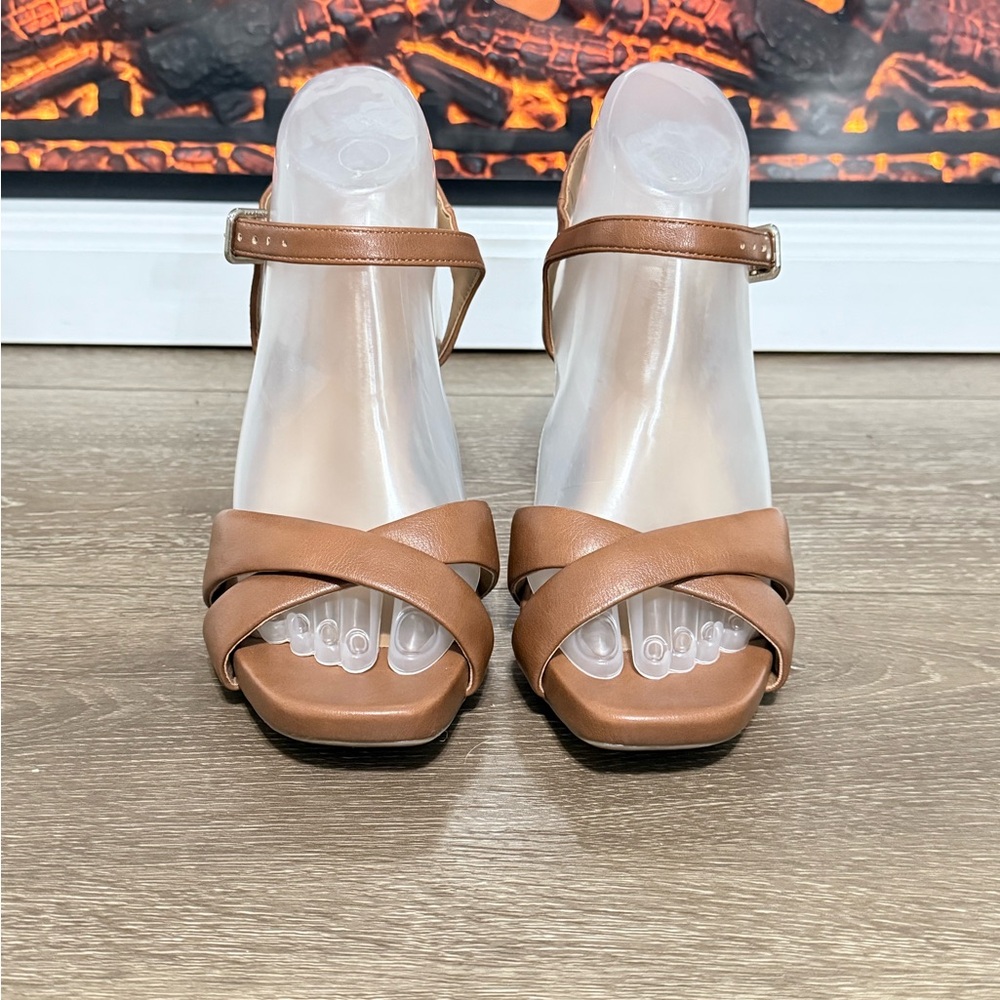 Naturalizer Brown Strappy Heels